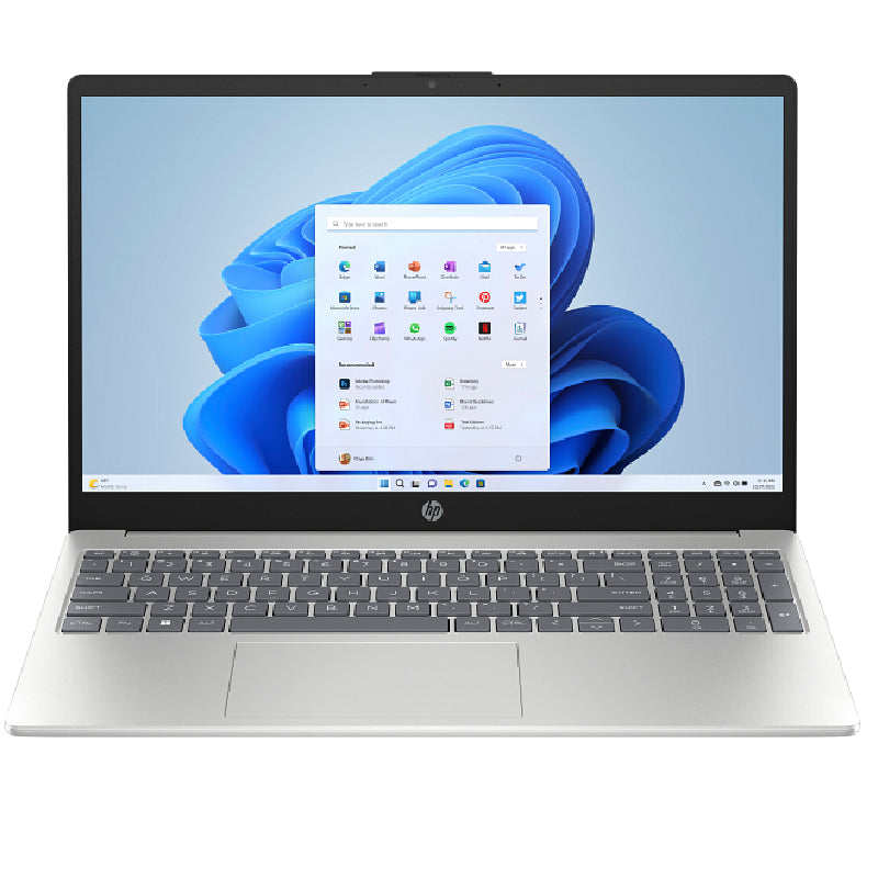 HP 15-fd2000ne Laptop, Intel® Core™ Ultra 5 225U, 16GB Ram, 512GB SSD, Intel® Graphics, 15.6" FHD, Win11 - Natural Silver
