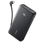 Anker Zolo Power Bank 20000mAh, 22.5W, Huge Power Built-In USB-C Cable, A110EH11 - Black