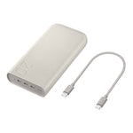 Samsung Power Bank 20000mAh. 45W, PD-C 3 Port, EB-P4520 - Beige
