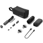 Boya Magic 05 Wireless Microphone, AI Noise Reduction, 2.4GHz Frequency, 100m Range, Versatile - Black
