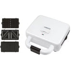 Kenwood Sandwich and Waffle Maker, 3 slices, 700 Watt, SMP84.COWH - White