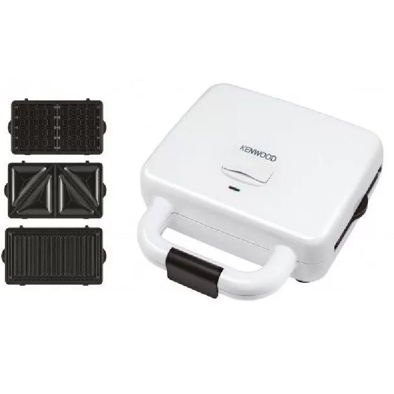 Kenwood Sandwich and Waffle Maker, 3 slices, 700 Watt, SMP84.COWH - White