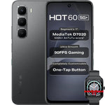 Infinix Hot 60 5G, 6GB Ram, 128GB - Sleek Black