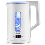 Tank Safe Touch Glass Digital Kettle, 1.5L, 1500 Watts, LED Light, DG-2338-ES - Silver