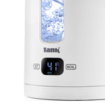 Tank Safe Touch Glass Digital Kettle, 1.5L, 1500 Watts, LED Light, DG-2338-ES - Silver