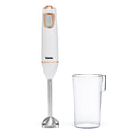 Tank Hand Blender, 5 Speed Control + Turbo, 600 Watts, CM-6003-1 - Gold&White