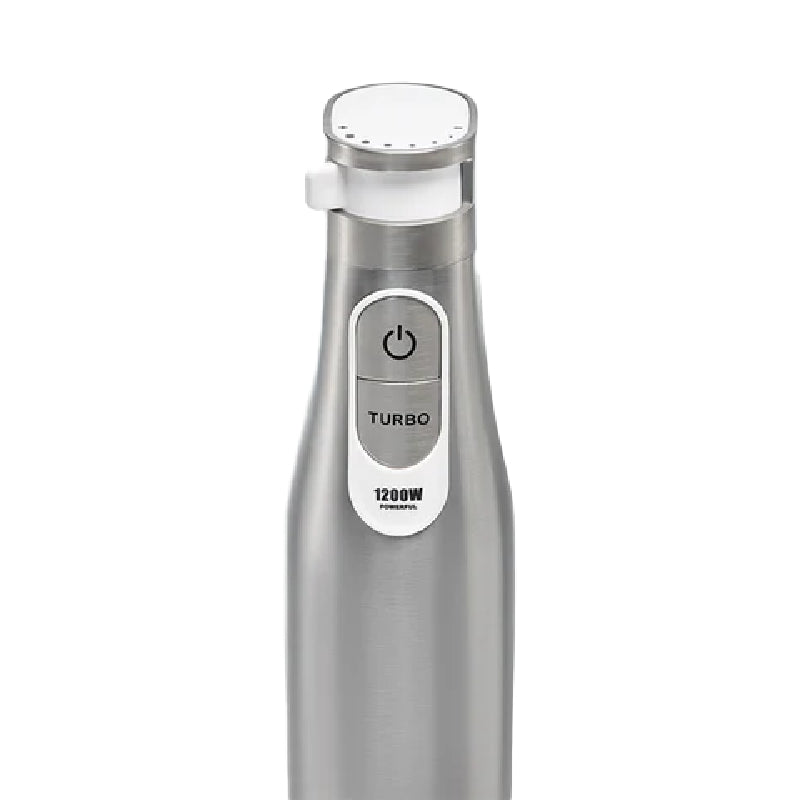 Tank Hand Blender With Chopper, 6 Speed Control + Turbo, 1200 Watts, CM-6004 - White