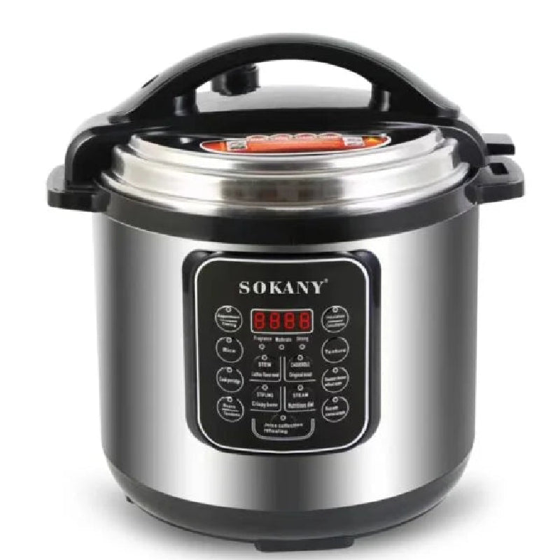 Sokany Pressure Cooker, 1600 Watt, 13 Liters, SK-2404 - Silver