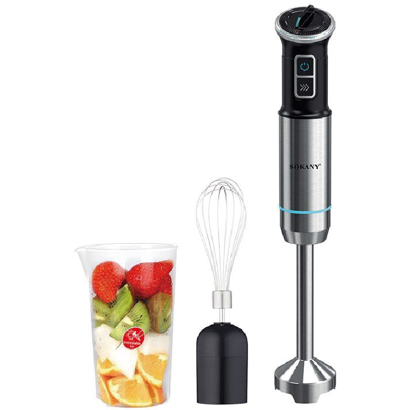 Sokany 3in1 Hand Blender, 1100 Watt, SK-03009N - Black&Silver