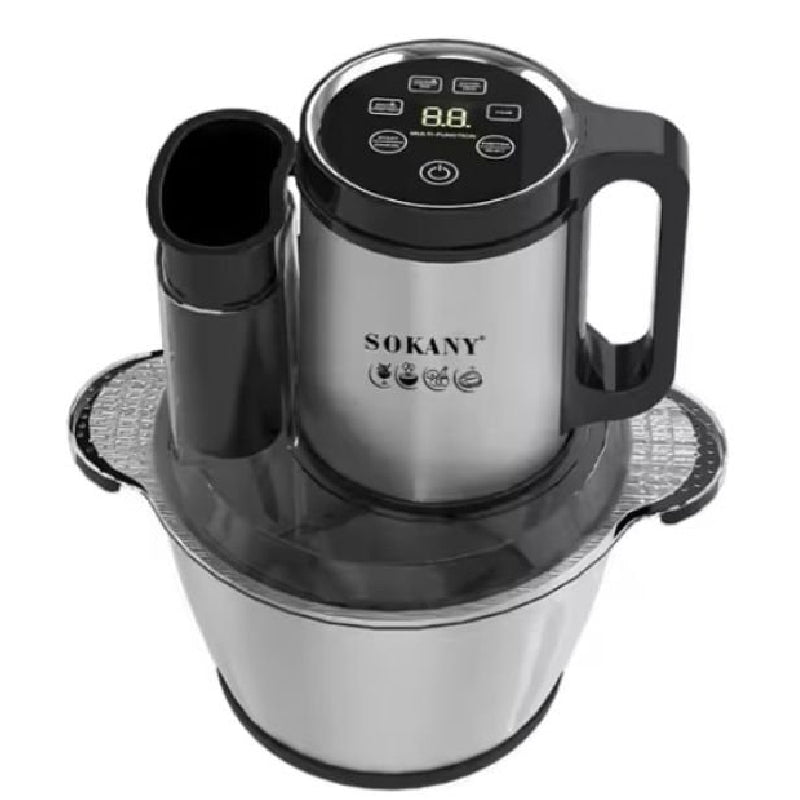 Sokany Digital Chooper, 3.5 Liters, 1000 Watts, SK-06012N - Silver&Black