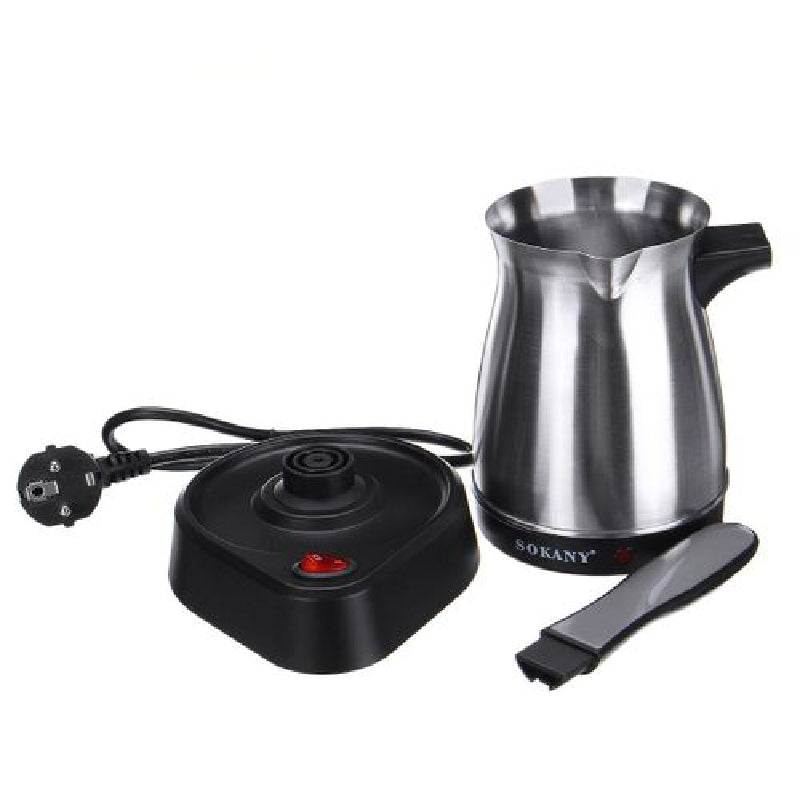 Sokany Turkish Coffee Maker, 500 ml, 5 Cups, SK-214 - Silver