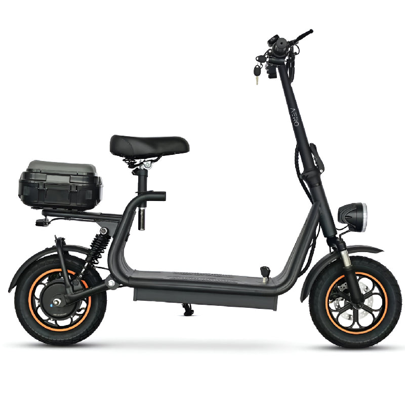 Aero X12 Electric Scooter With Seat, 500W - Black