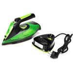 Sokany Steam Iron Cordless With Base Station, 2400 Watt, 370 ml, AJ2085 - Black&Green