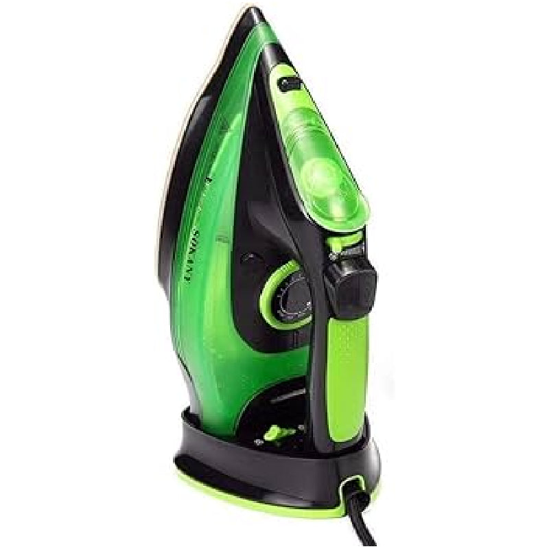 Sokany Steam Iron Cordless With Base Station, 2400 Watt, 370 ml, AJ2085 - Black&Green