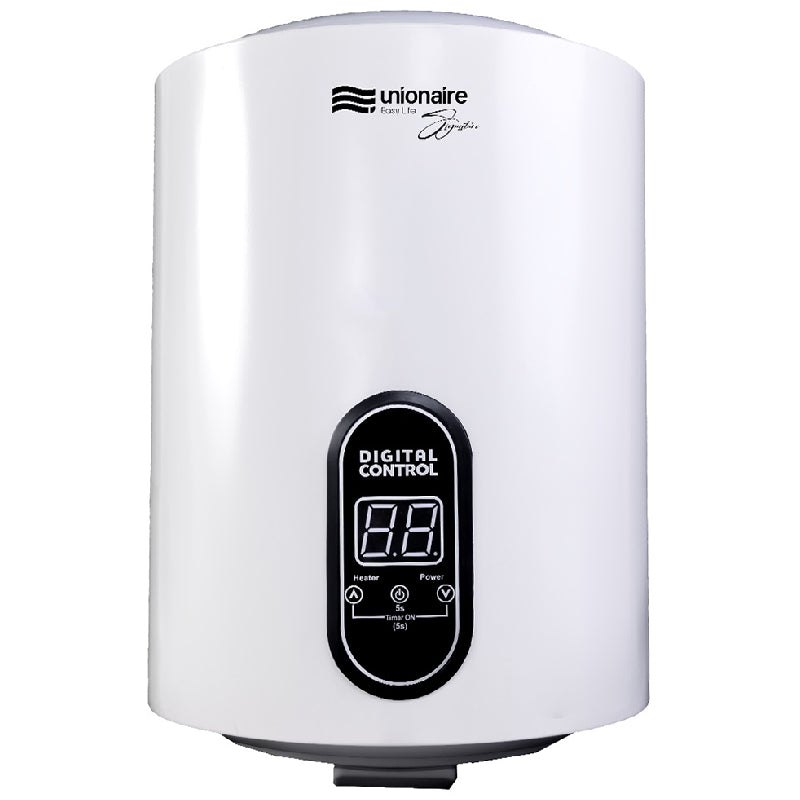 Unionaire Signature Electric Water Heater, 50 Litres, 1500 Watts, Digital Display, EWH50-C310-V-P-R-3 - White