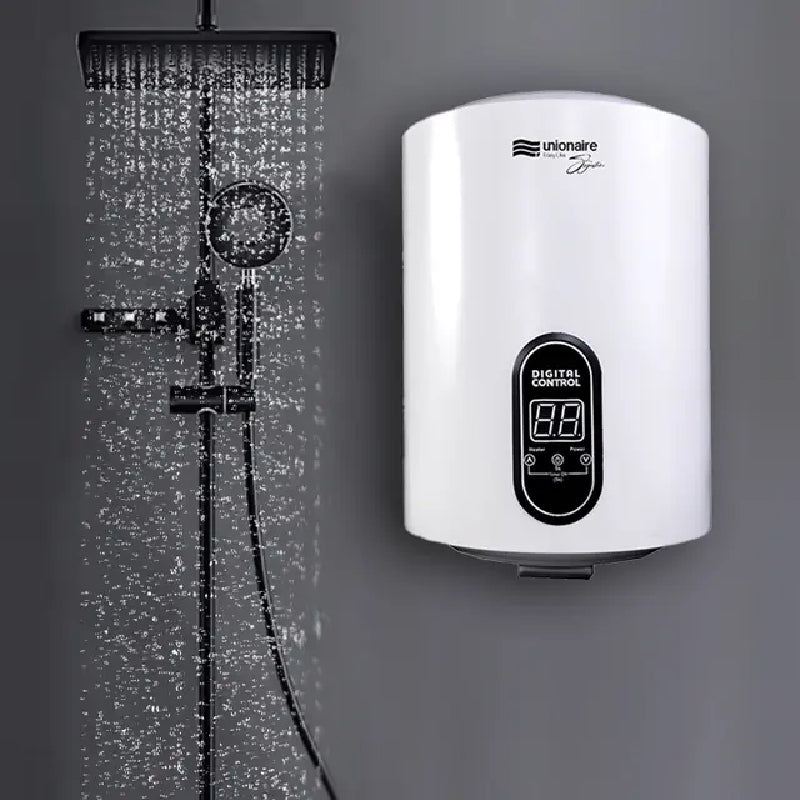 Unionaire Signature Electric Water Heater, 50 Litres, 1500 Watts, Digital Display, EWH50-C310-V-P-R-3 - White