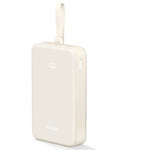 Ugreen P521 Power Bank With Built In Cable Type-C, 30W, 20000mAh - Beige