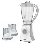 Tornado Electric Blender, 600 Watt, 1.5 Liter, 2 Mills, TB-600/2 - Gray