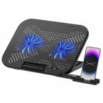 Rapoo CF200 14Inch Laptop Cooler With Phone Holder - Black