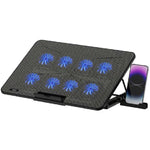 Rapoo CF300 17Inch Laptop Cooler With Phone Holder - Black