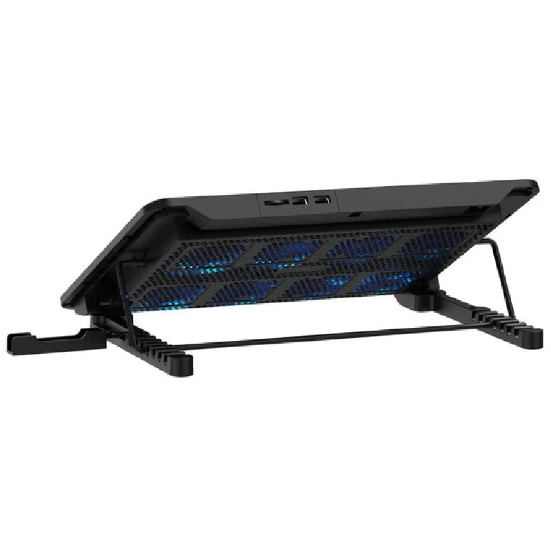 Rapoo CF300 17Inch Laptop Cooler With Phone Holder - Black