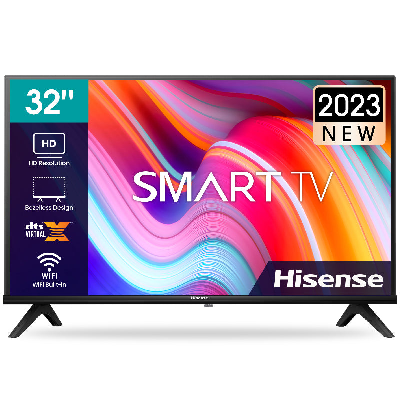 Hisense 32 Inch Smart TV, HD, LED, 32A4K - Black