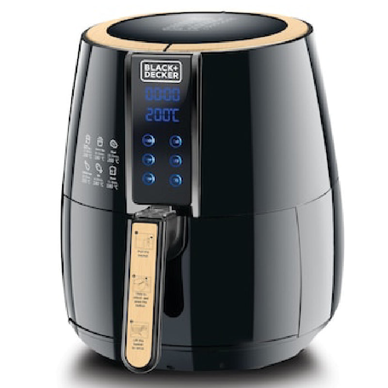 Black&Decker Digital Air Fryer, 4L, 1500W, AF400 - Black