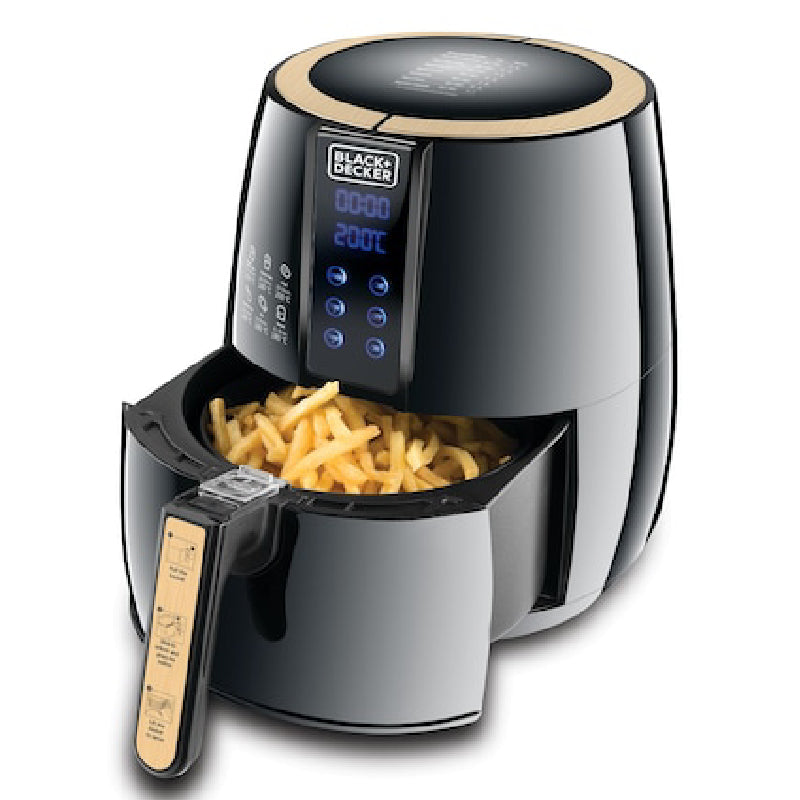 Black&Decker Digital Air Fryer, 4L, 1500W, AF400 - Black