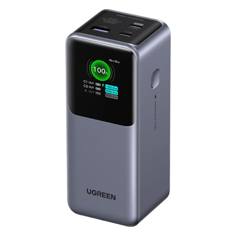 Ugreen Nexode Power Bank, 20000 mAh, 130W, 3 Port, PB721 - Grey