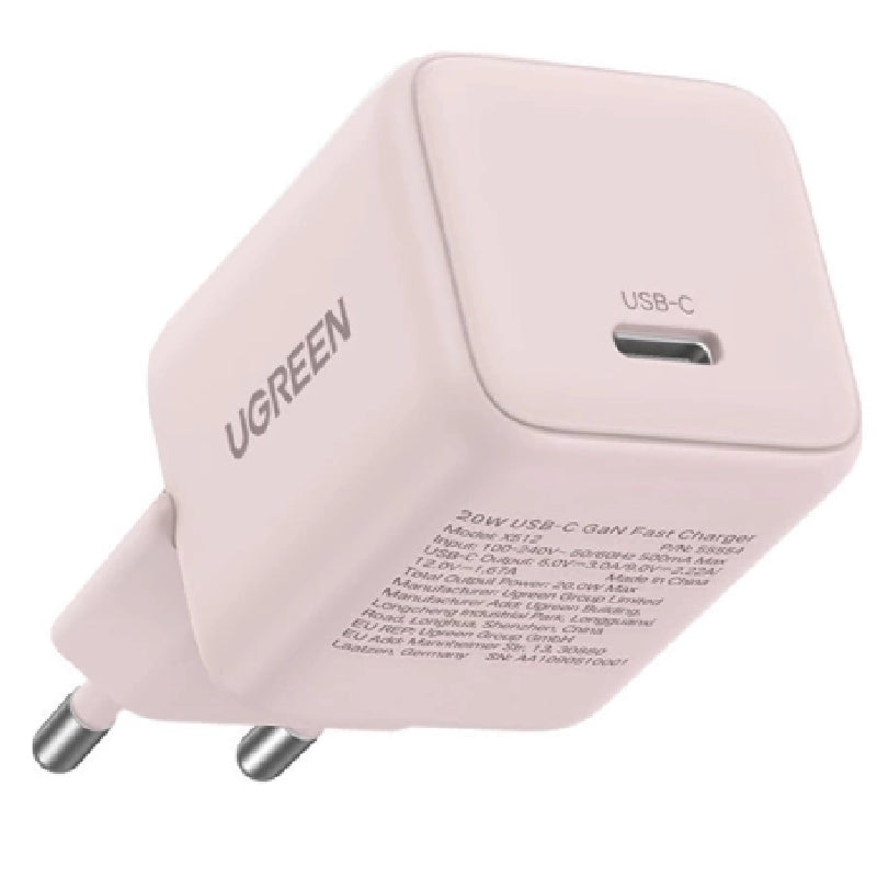 Ugreen Ugreen X512 Wall Charger, 20W - Pink