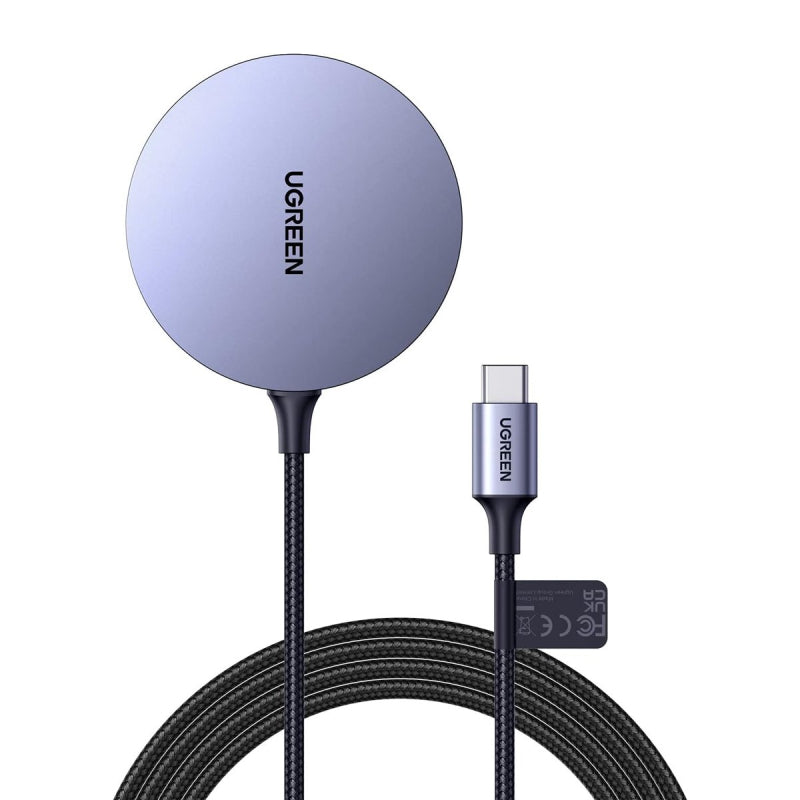 Ugreen CD245 Wireless Charger, 15 Watt, 30233 - Grey 