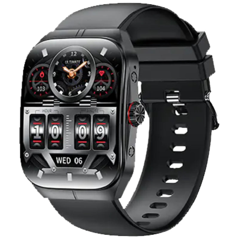 Blisbond Crescent Bluetooth Calling Smart Watch – Black