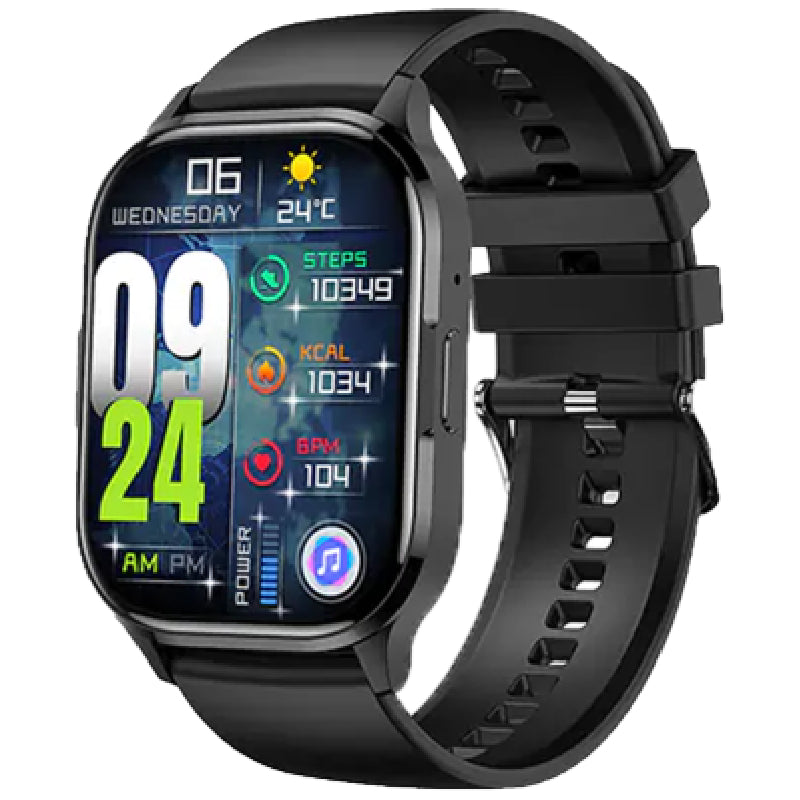Blisbond Alpha Bluetooth Calling Smart Watch – Black