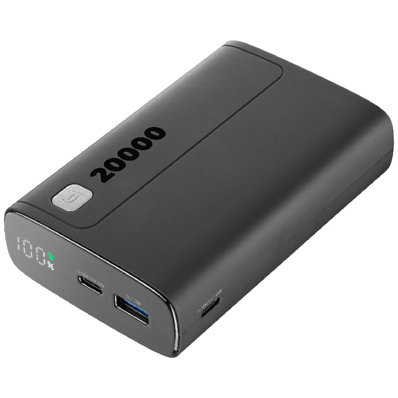Cellularline Elite Power Bank, 20000mAh, 20Watt - Black