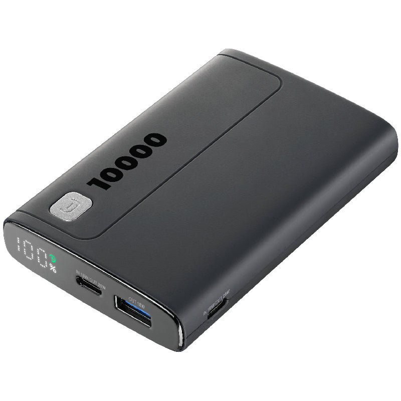 Cellularline Elite Power Bank, 10000mAh, 20Watt - Black