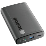 Cellularline Elite Power Bank, 10000mAh, 20Watt - Black