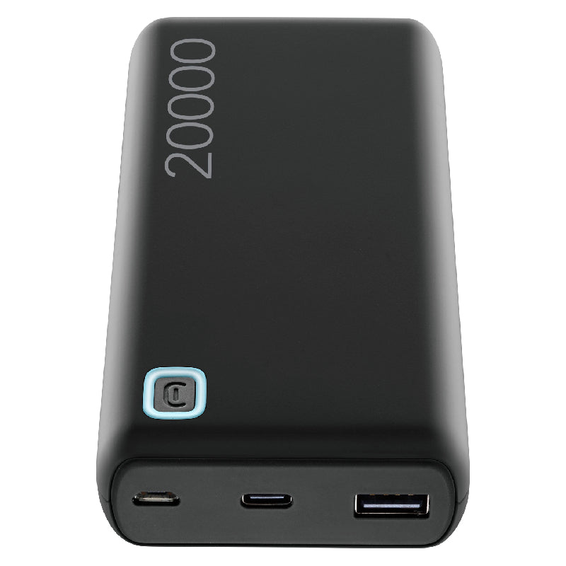 Cellularline Essence Power Bank, 20000mAh, 12Watt - Black