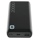 Cellularline Essence Power Bank, 20000mAh, 12Watt - Black