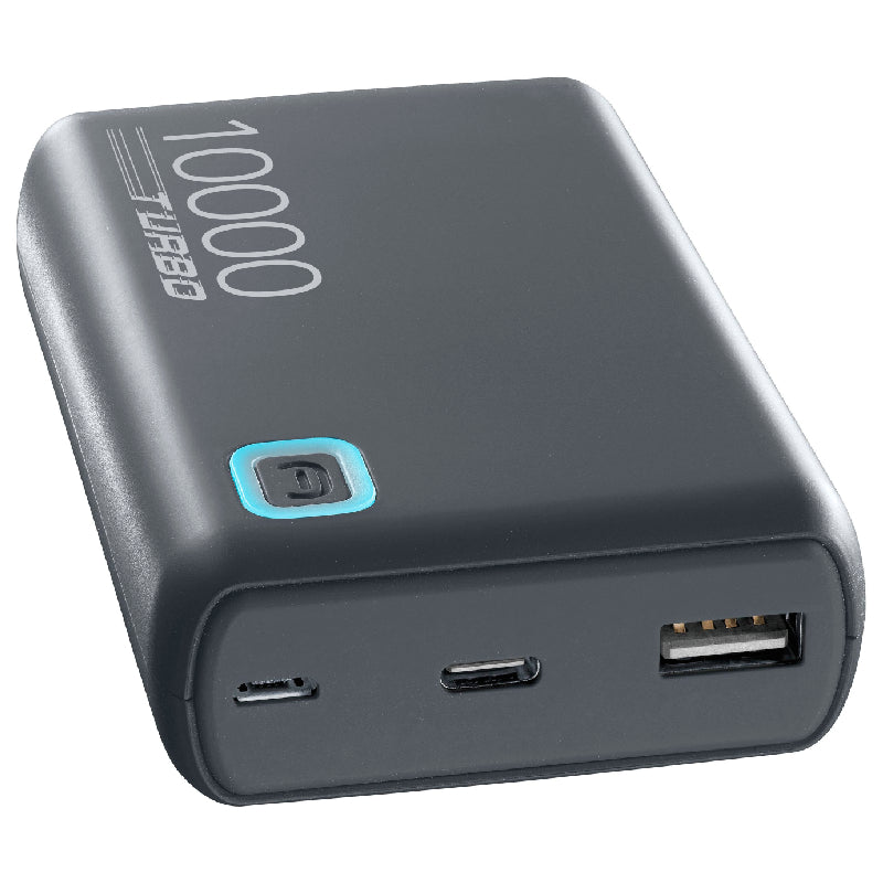 Cellularline Essence Turbo Power Bank, 10000mAh, 20Watt - Black