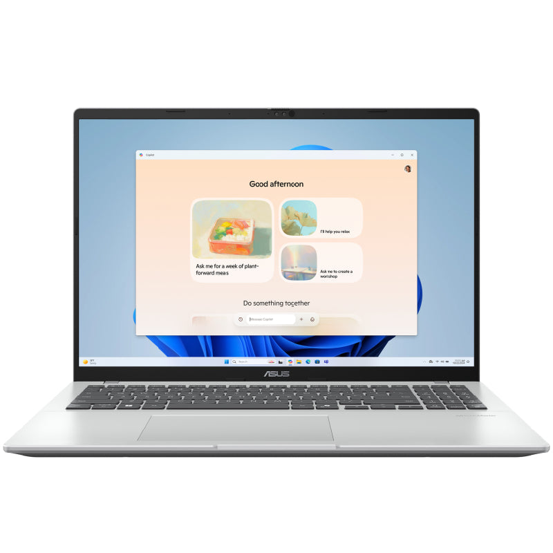 Asus Vivobook 16 Laptop, Intel® Core™ Ultra 5 225H, 16GB Ram, 512GB SSD, Intel® Graphics, 16" WUXGA, Win11, X1607CA-UL005W - Cool Silver