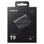 Samsung T9 Hard Disk Portable SSD, 4TB, PG4T0B/WW - Black