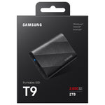 Samsung T9 Hard Disk Portable SSD, 2TB, PG2T0B/WW - Black