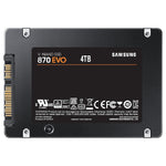 Samsung Evo 870 Hard Disk SSD, 4TB SATA, 2.5 inch, MZ-77E4T0B/AM - Black