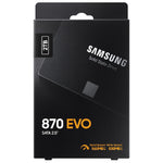 Samsung Evo 870 Hard Disk SSD, 2TB SATA, 2.5 inch, MZ-77E2T0B/AM - Black