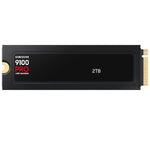 Samsung 9100 Pro Heatsink Hard Disk SSD, NVMe-M2, 2TB, VAP2T0CW - Black