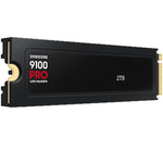 Samsung 9100 Pro Heatsink Hard Disk SSD, NVMe-M2, 2TB, VAP2T0CW - Black