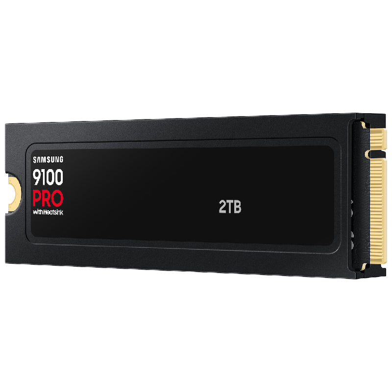 Samsung 9100 Pro Heatsink Hard Disk SSD, NVMe-M2, 2TB, VAP2T0CW - Black