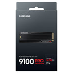 Samsung 9100 Pro Heatsink Hard Disk SSD, NVMe-M2, 1TB, VAP1T0CW - Black