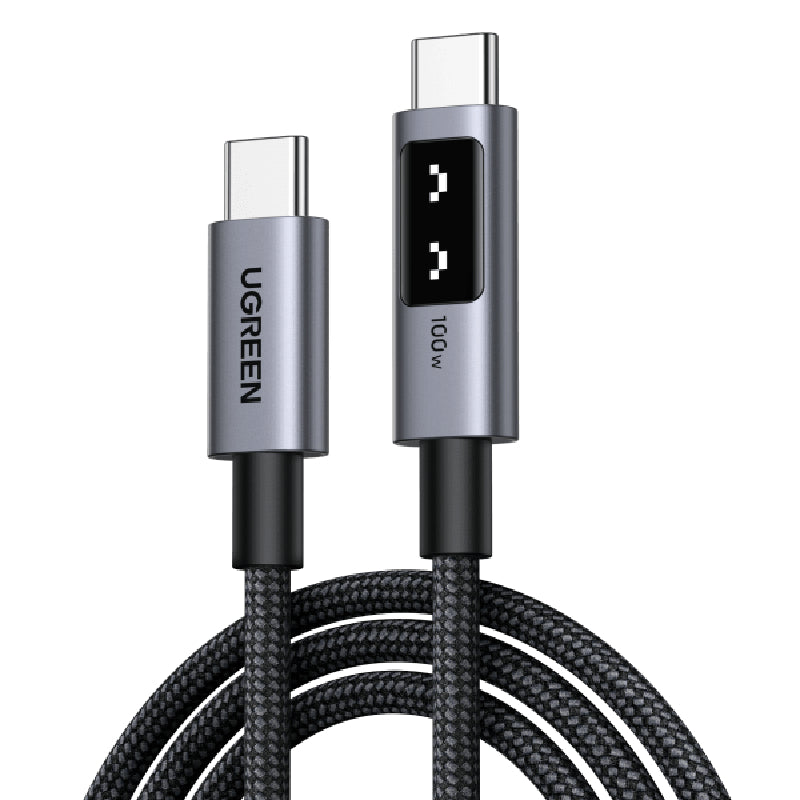 Ugreen Uno Cable Type-C To Type-C, PD 100W, 2M, L509 - Black