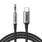 Ugreen AV143 Audio Cable Type-C To AUX 3.5mm , 2.4A, 1M - Black